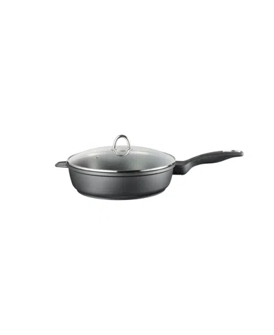 Cuisine::pro Granite 4.1qt Cast Aluminum Chef Pan In Black