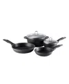 Cuisine::pro Granite 6pc Cast Aluminum Set In Black