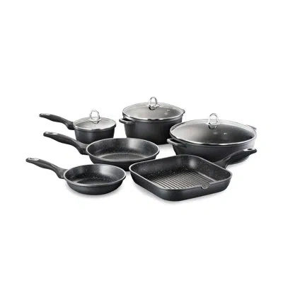 Cuisine::pro Granite Cookware Set 9pc In Black