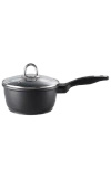 Cuisine::pro ® Granite Saucepan With Lid 1.3qt In Black