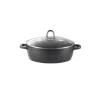 Cuisine::pro ® Granite Sauté Pan With Lid 6.3 Qt. In Black