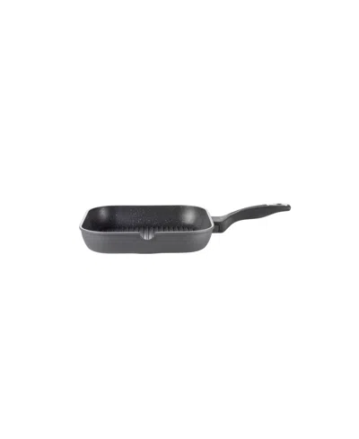 Cuisine::pro Granite 11" Cast Aluminum Grill Pan In Black