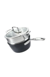 Cuisine::pro ® Green Stone™ 2.4 Qt. Saucepan With Lid In Black