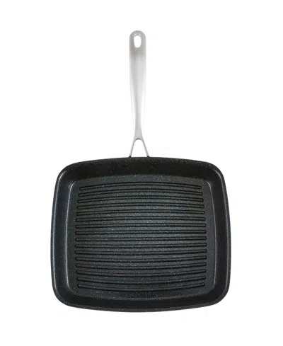 Cuisine::pro Green Stone Aluminum 11" In Ultimate Grill Pan In Black