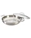 Cuisine::pro Iconix 12.5" Stainless Steel Chef Pan In Silver