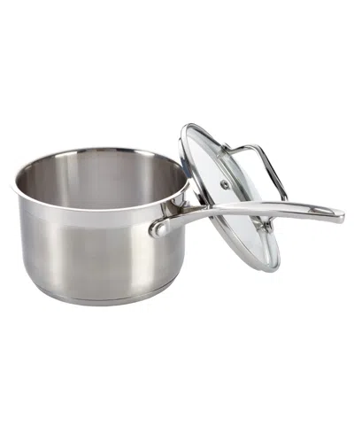 Cuisine::pro Iconix 1.9qt Stainless Steel Saucepan In Silver