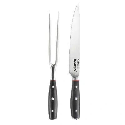 Cuisine::pro Iconix® Carving Knife Set In Black