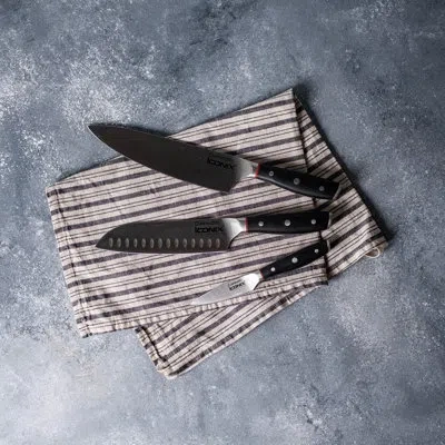 Cuisine::pro Iconix® Starter Knife Set 3 Piece In Black
