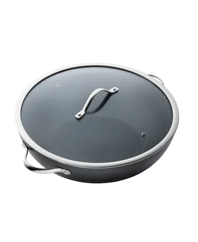 Cuisine::pro Id3 14" Hard Anodized Cast Wok In Black