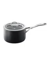 Cuisine::pro Id3 2.1qt Hard Anodized Cast Saucepan In Black