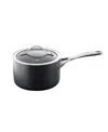 Cuisine::pro Id3 2.9qt Hard Anodized Cast Saucepan In Black