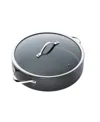 Cuisine::pro Id3 4.4qt Hard Anodized Cast Saute Pan In Black