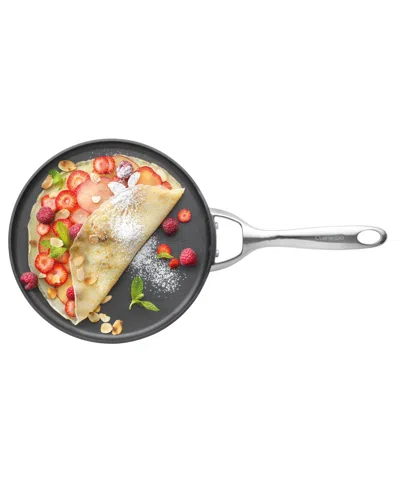 Cuisine::pro Id3 9.5" Hard Anodized Cast Crepe Pan In Black