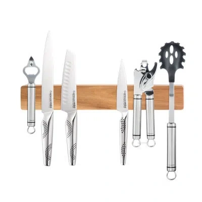 Cuisine::pro Id3® Magnetic Knife Holder 15.5" Acacia In Silver