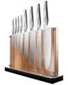 Cuisine::pro Id3 9 Piece Ryu Knife Block In Silver