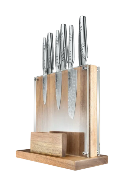 Cuisine::pro ® Id3® Samurai® Sato 7-piece Knife Block In Silver