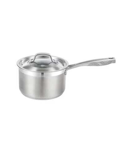 Cuisine::pro Id3 Stainless Steal 2.7-quart Saucepan With Lid In Silver