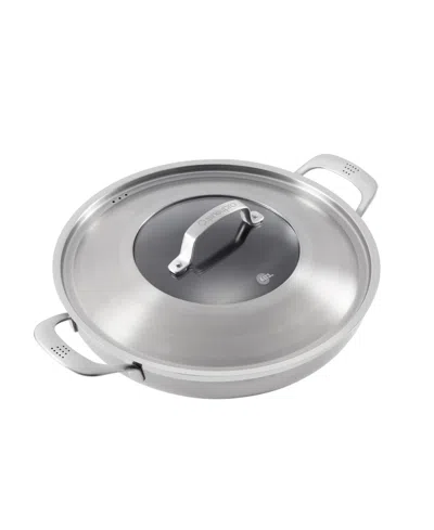 Cuisine::pro Id3 Stainless Steel 4-quart Chef Pan In Silver