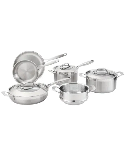 Cuisine::pro ® Id3 Stainless Steel 9pc Cook Set In Silver