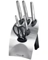 Cuisine::pro Id3 Tora 7pc Knife Block Set In Metallic