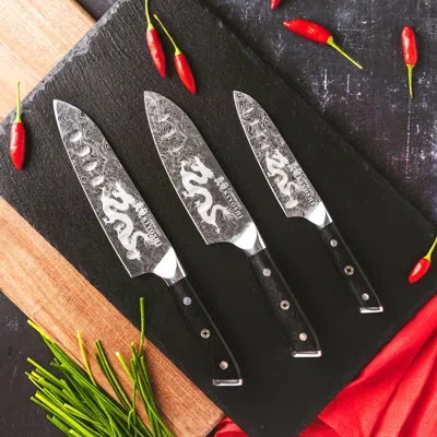 Cuisine::pro Kiyoshi® Santoku Knife 5" In Black