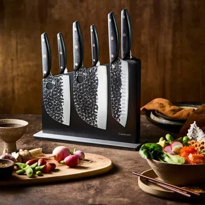 Cuisine::pro Kuroi Kiba 7-piece Knife Block In Black
