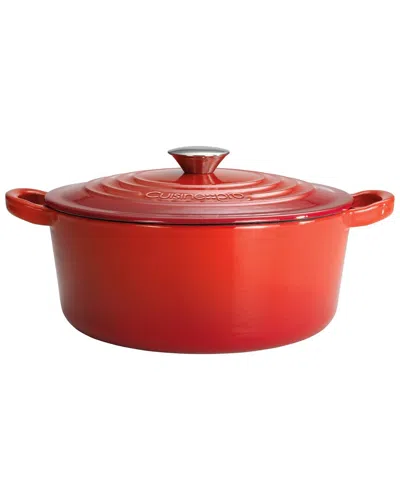 Cuisine::pro ® Le Connoisseur 6.6qt Round French Oven In Red