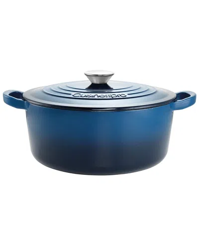 Cuisine::pro ® Le Connoisseur 6.6qt Round French Oven In Blue