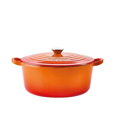 Cuisine::pro Le Connoisseur Cast Iron 6.6-quart Round French Oven In Lava