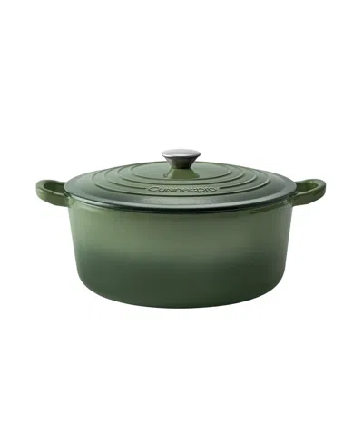 Cuisine::pro Le Connoisseur Cast Iron 6.6-quart Round French Oven In Sage