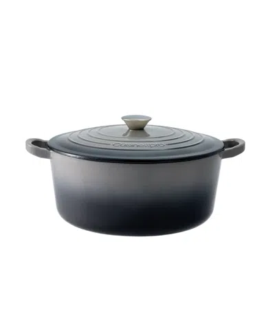 Cuisine::pro Le Connoisseur Cast Iron 6.6-quart Round French Oven In Smoke
