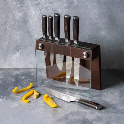 Cuisine::pro Le Connoisseur™ Epicure 7-piece Knife Block In Brown
