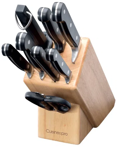 Cuisine::pro Sabre 9pc Knife Block Set In Brown