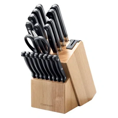 Cuisine::pro Sabre  Knife Block 20 Piece In Black