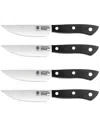 Cuisine::pro ® Set Of 4 Wolfgang Starke Steak Knives In Black
