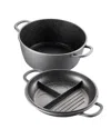 Cuisine::pro Stone 11" Cast Aluminum Roaster In Black