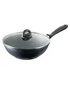 Cuisine::pro Stone 11" Cast Aluminum Wok In Black