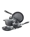 Cuisine::pro Stone 11"x11" Cast Aluminum Grill Pan In Black