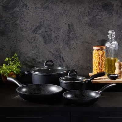 Cuisine::pro Stone Cookware Set 6pc In Black