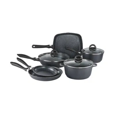 Cuisine::pro Stone Cookware Set 9pc In Black