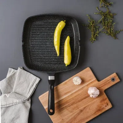 Cuisine::pro Stone Grill Pan11"x11" In Black