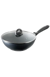 Cuisine::pro ® Stone Wok With Lid 11" In Black