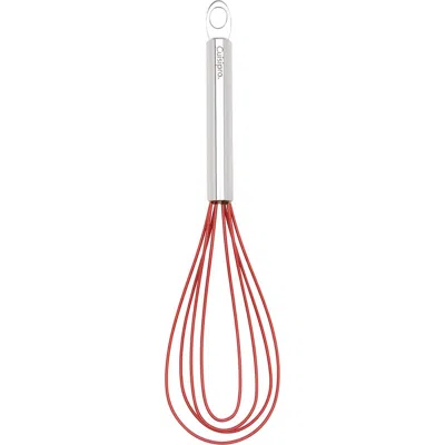 Cuisipro 10 Inch Silicone Flat Whisk In Red