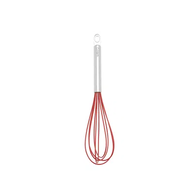 Cuisipro 10-inch Silicone Egg Whisk In Red