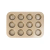 Cuisipro 12-cup Steel Nonstick Muffin Baking Pan In Brown