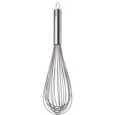 Cuisipro 12 Inch Stainless Steel Balloon Whisk Ball Solid Handle In Silver