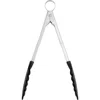 Cuisipro 9.5 Inch Nonstick Nylon Locking Tongs In Black