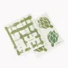 Cuisipro All Purpose Eco-cloth Sponge Cloth, Green Stripe/artichoke, Set Of 2