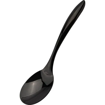 Cuisipro Black Tempo Noir Mirror Finished Spoon, 10 Inch
