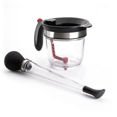 Cuisipro Fat Separator And 3-in-1 Baster Set, Roasting Essentials Set In Black